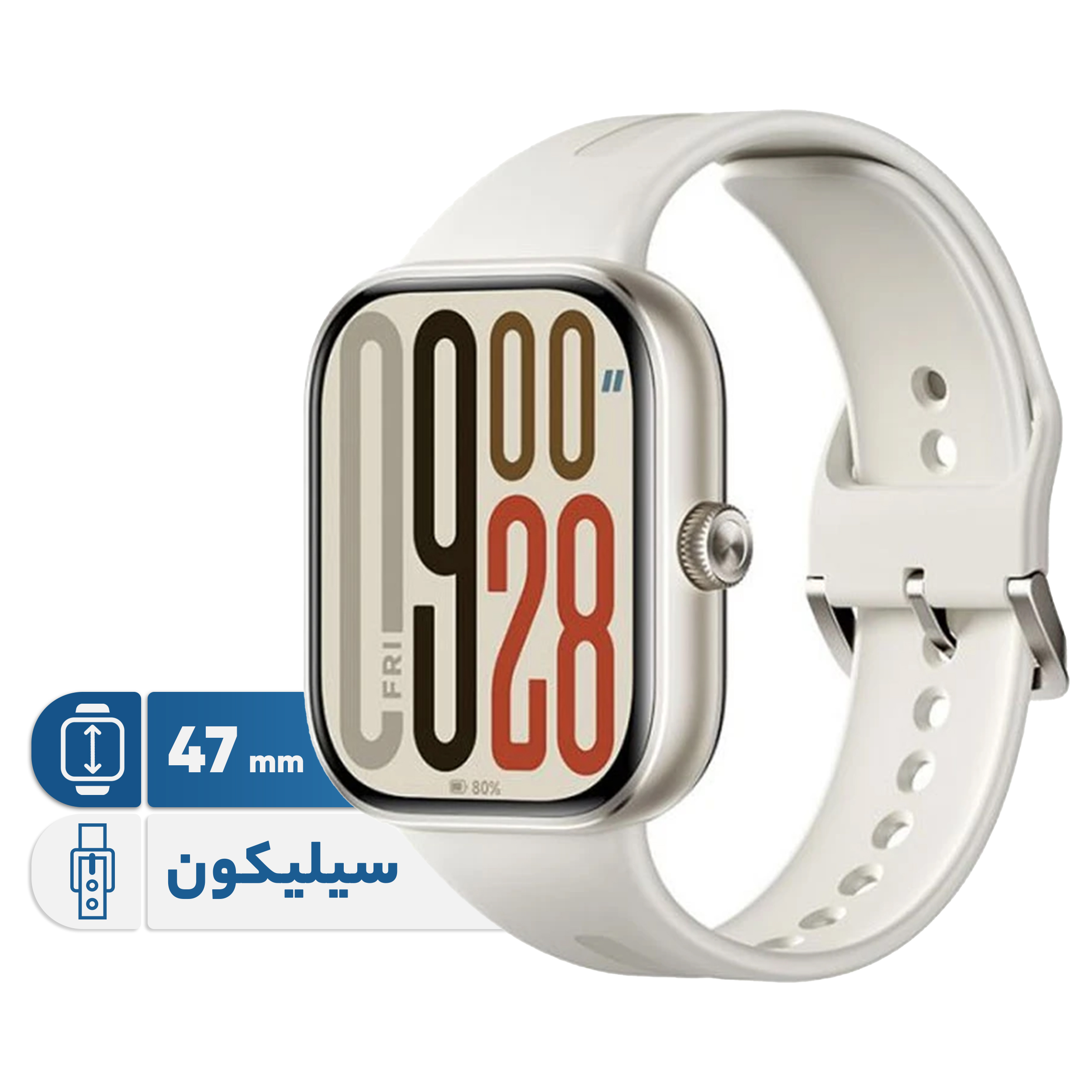 ساعت هوشمند شیائومی 47 میلیمتری شیائومی Redmi Watch 5 ، مناسب برای ورزش، کنترل سطح اکسیژن خون، شمارش ضربان قلب - گلوبال
