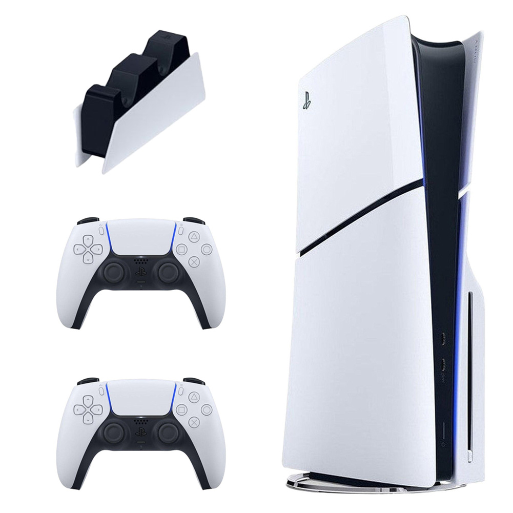 کنسول بازی سونی PlayStation 5 Slim اروپا به و پایه شارژر