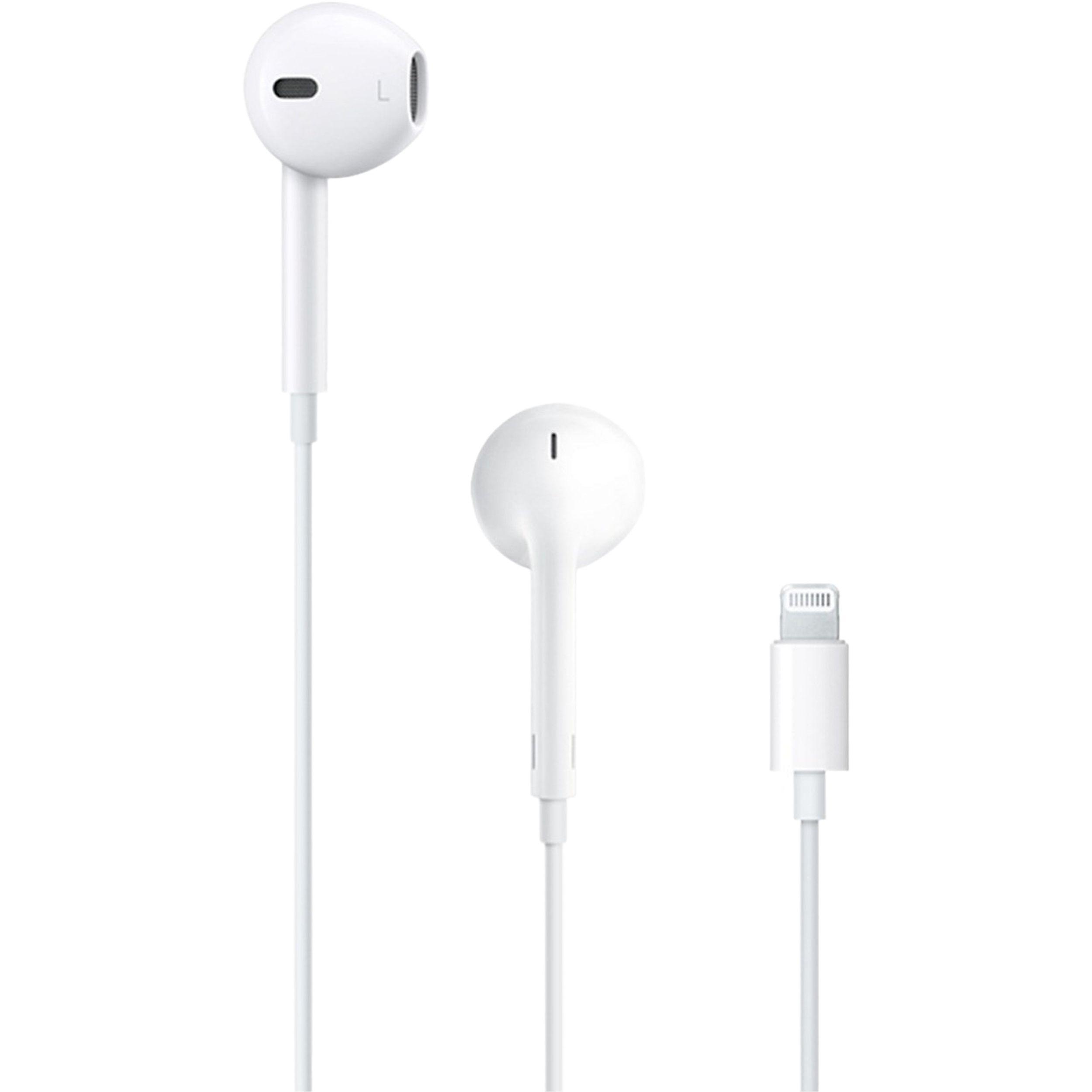 هدفون هندزفری اپل EarPods بدون قابلیت نویز کنسلینگ، اتصال از طریق لایتنینگ