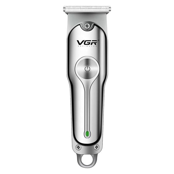 ماشین اصلاح موی سر و صورت وی جی ار مدل V-071 با تیغه دوار روکش الماس، موتور 8500 دور در دقیقه، باتری 600 میلی‌آمپر ساعت، شارژ USB، استفاده خشک و مرطوب و شانه قابل تنظیم دستی