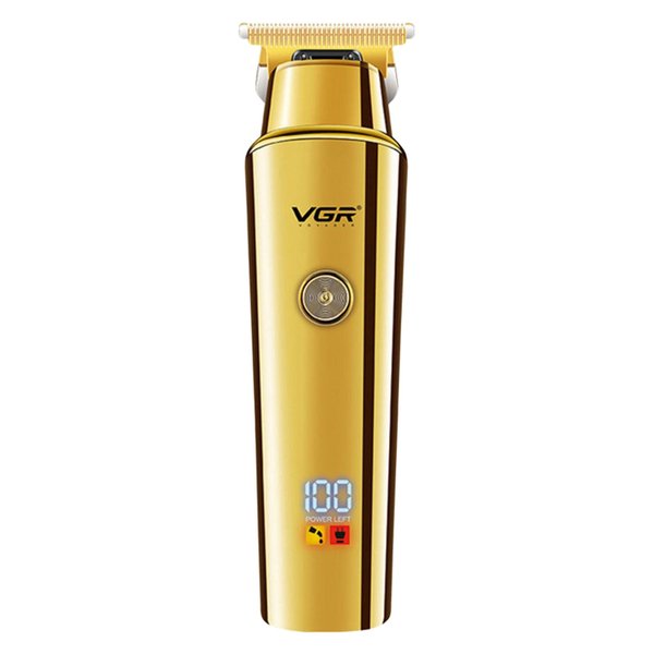 ماشین اصلاح موی سر و صورت وی جی آر مدل V-947 با تیغه استیل ضد زنگ، باتری لیتیوم یونی 2000 میلی‌آمپر، 500 دقیقه استفاده پس از شارژ، طراحی ارگونومیک و قابلیت اصلاح حجم زن