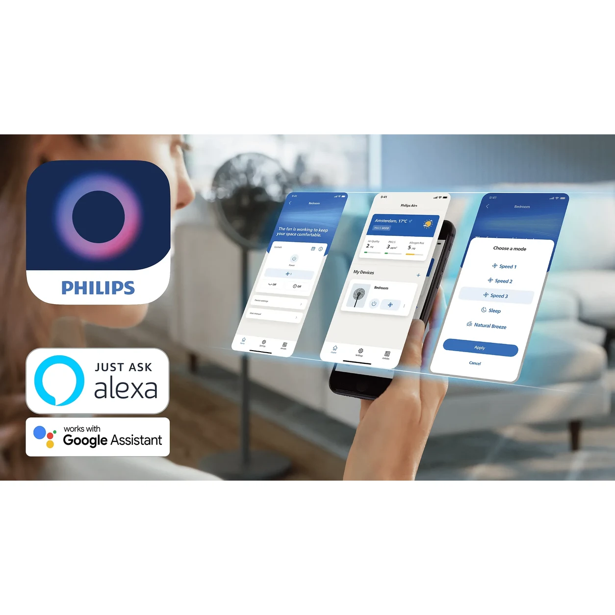 پنکه ایستاده فیلیپس CX3550/01 — بندانگشتیِ 7