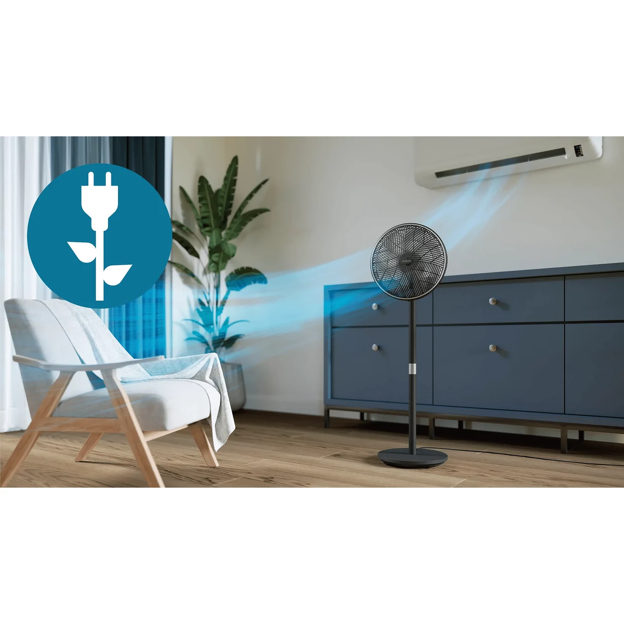 پنکه ایستاده فیلیپس CX3550/01 — بندانگشتیِ 8
